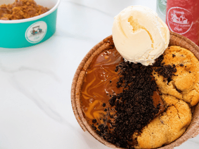 Fresh-baked cookie dough